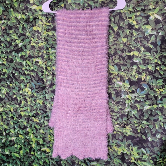 KM CHOICE Infinity Scarf Shawl Dress Soft Fluffy Pink Purple Tube - Picture 4 of 7